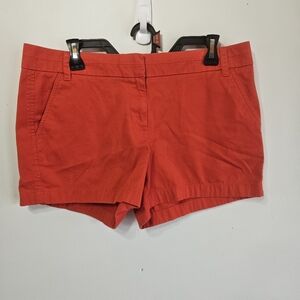J. Crew Chino Shorts | Women’s Size 10 | Orange/Red | Free Shipping